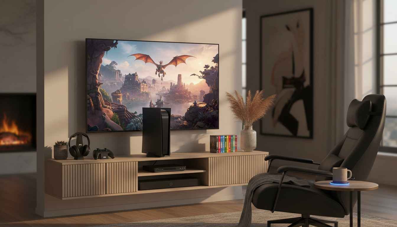 gaming console entertainment center