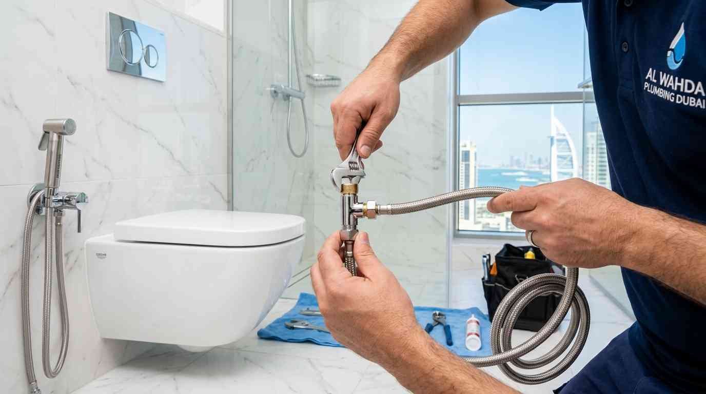 Fix Shattaf Leak Dubai | Handheld Bidet Sprayer Service